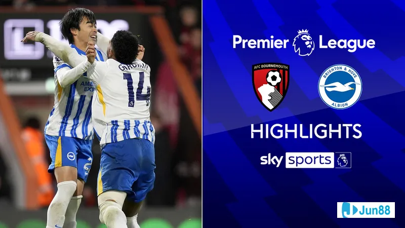 "Bournemouth" กับ "Brighton" ไฮไลท์ภาพ "Bournemouth" กับ "Brighton" ไฮไลท์ภาพ